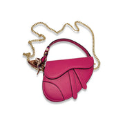 Fuchsia Saddle Purse - doe a dear