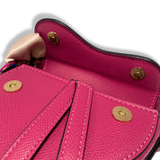Fuchsia Saddle Purse - doe a dear