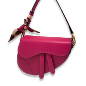 Fuchsia Saddle Purse - doe a dear