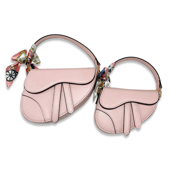 Pink Saddle Purse - doe a dear