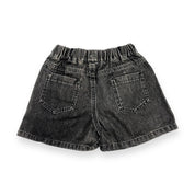 Side Slit Embellished Denim Skort - doe a dear