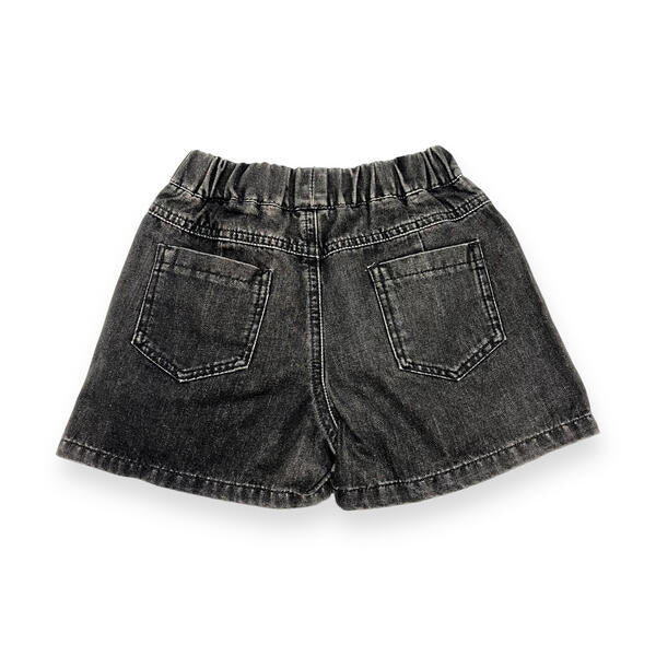 Side Slit Embellished Denim Skort - doe a dear