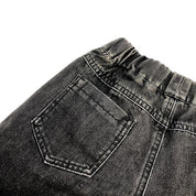 Side Slit Embellished Denim Skort - doe a dear