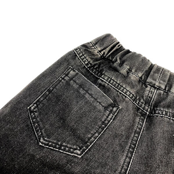Side Slit Embellished Denim Skort - doe a dear