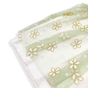 Green 2-In-1 Glitter Floral Mesh Top - doe a dear