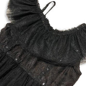 Black Off Shoulder Lace Dress - doe a dear