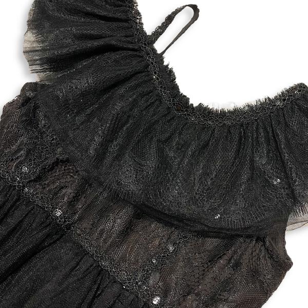 Black Off Shoulder Lace Dress - doe a dear