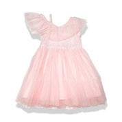 Pink Off Shoulder Lace Dress - doe a dear