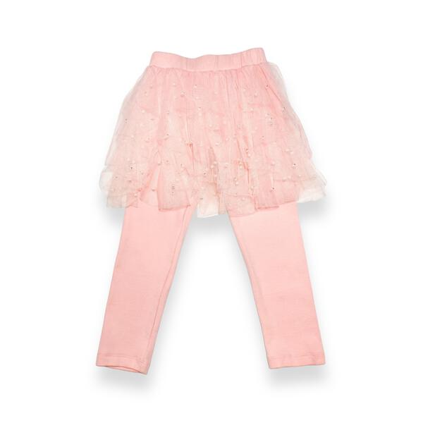 Pearl Accents Mesh Skeggings - Pink - doe a dear
