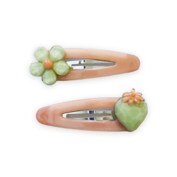 Floral & Strawberry Hair Clip (SET) - doe a dear