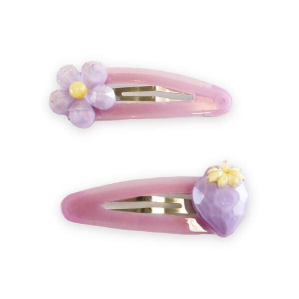 Floral & Strawberry Hair Clip (SET) - doe a dear