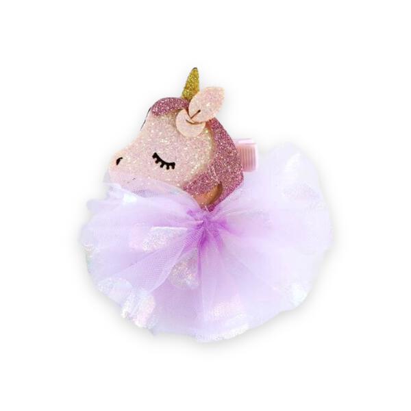 Princess Unicorn Hair Clip - Purple - doe a dear