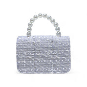 Lily & Bow Tweed Purse -purple - doe a dear