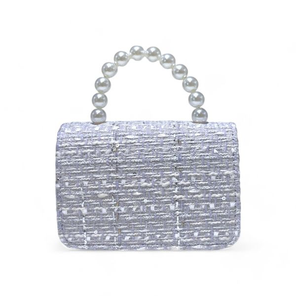 Lily & Bow Tweed Purse -purple - doe a dear