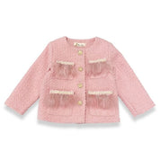 Feather Trim Jacket - doe a dear