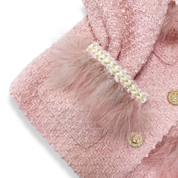 Feather Trim Jacket - doe a dear