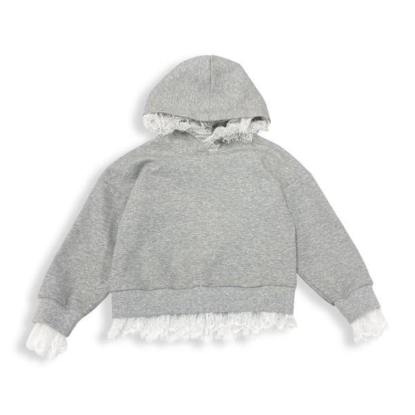 Lace Trim Hoodie - doe a dear