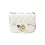Floral Decor Quilted Purse - doe a dear