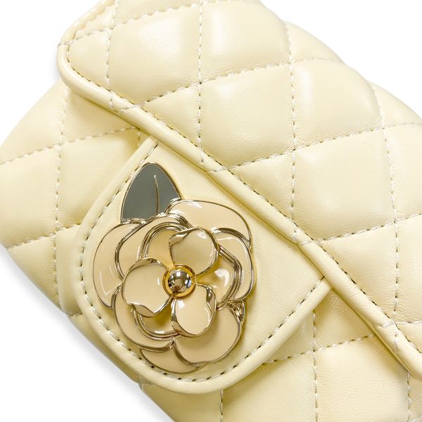 Floral Decor Quilted Purse - doe a dear