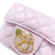 Floral Decor Quilted Purse - doe a dear