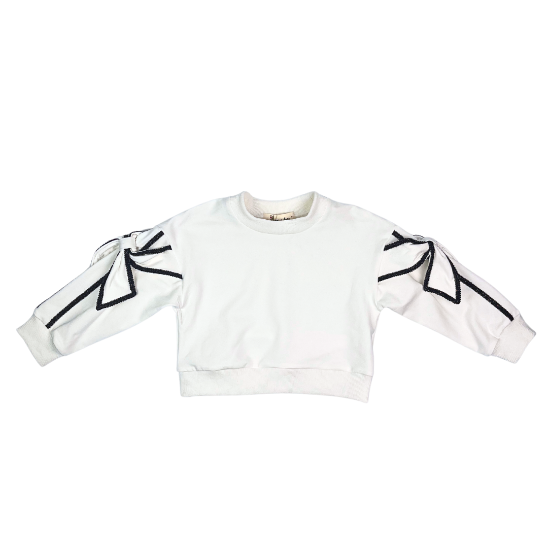 トップス bow.a BOA PULLOVER Ponte Beta Bow Pullover Sweatshirt – Addison Bay®