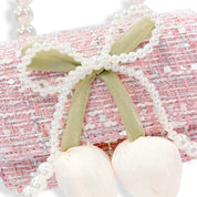 Lily & Bow Tweed Purse -pink - doe a dear