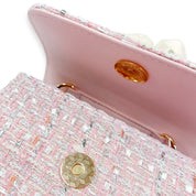 Lily & Bow Tweed Purse -pink - doe a dear