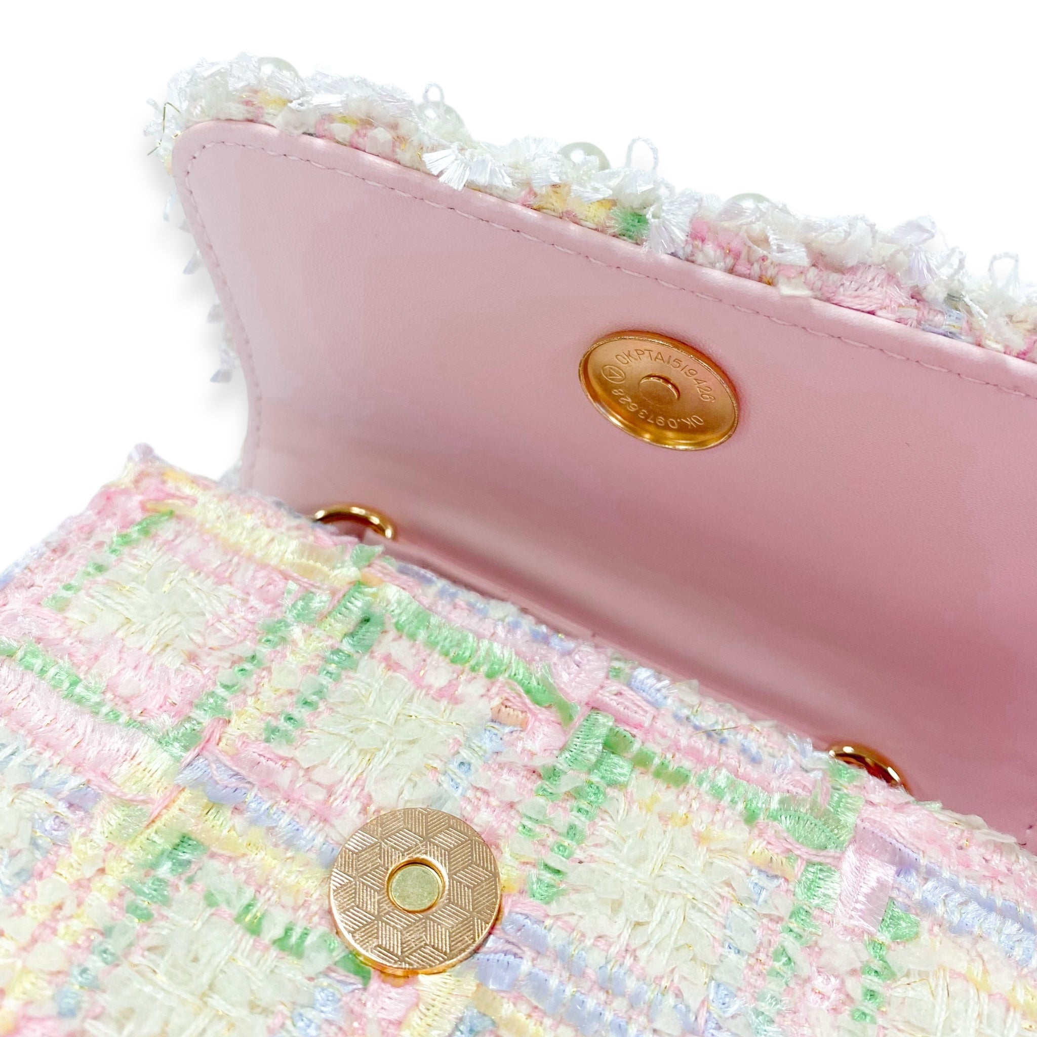 Bow & Floral Decor Tweed Purse - doe a dear