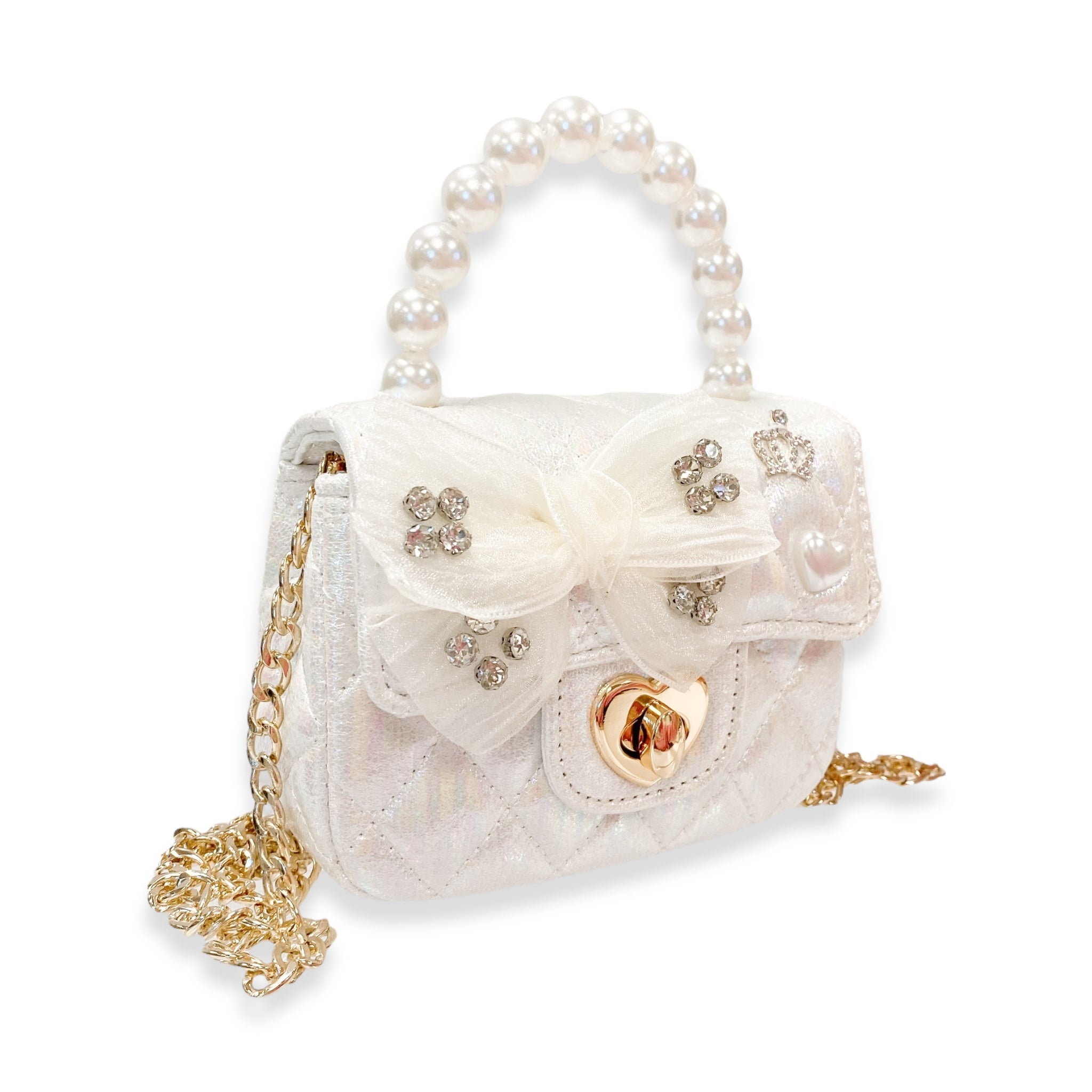 Princess Peony Purse -white - doe a dear
