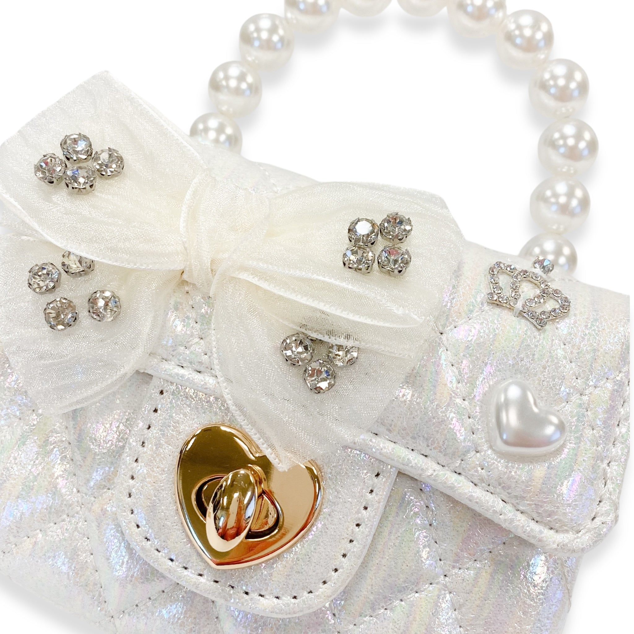 Princess Peony Purse -white - doe a dear