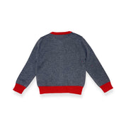 Ladybug Wooly Cardigan - Grey - doe a dear