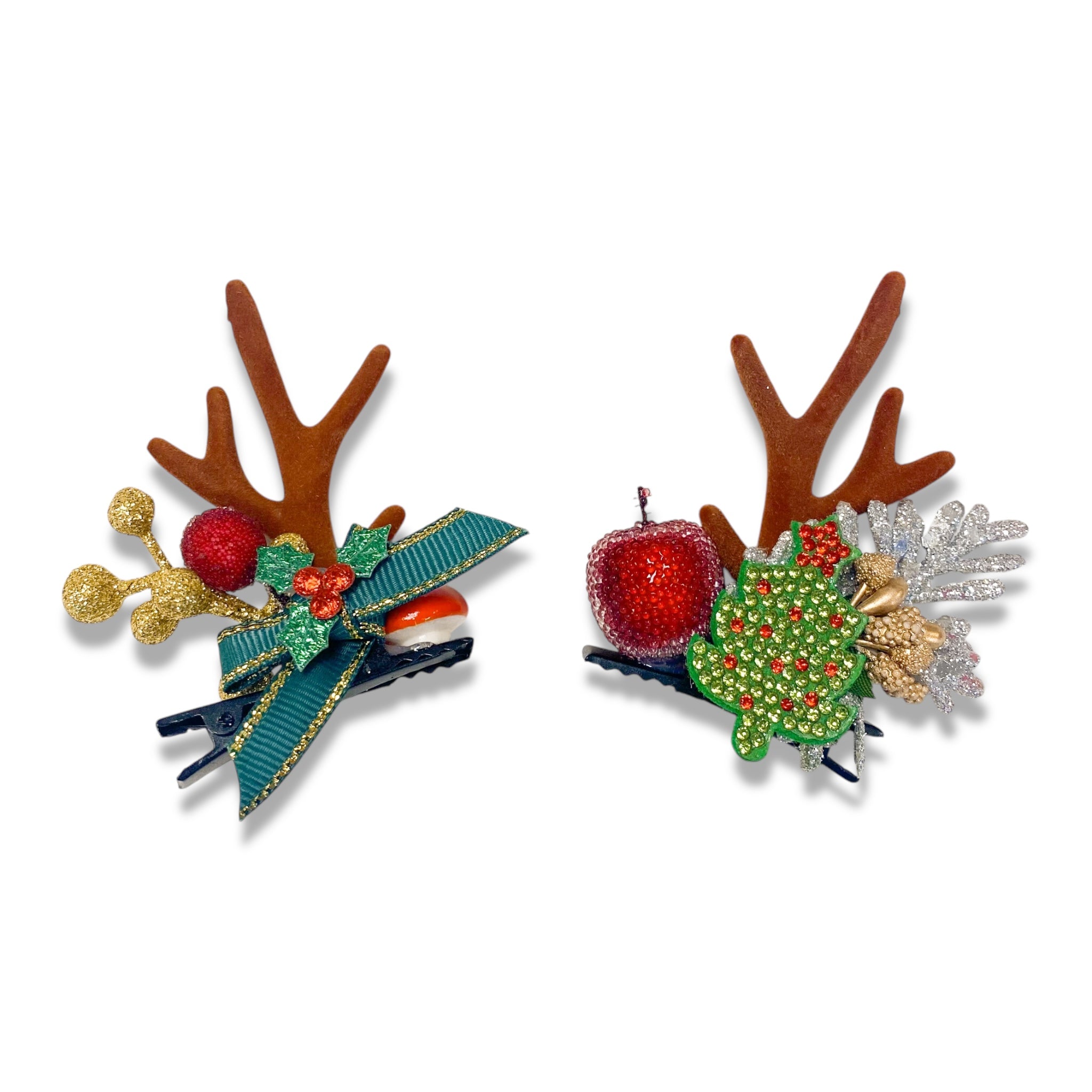 Reindeer Antlers Hair Clip - doe a dear