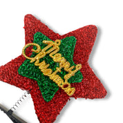 Merry Xmas Star Hair Clip - doe a dear