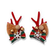 Festive Reindeer Ear Hair Clip - doe a dear