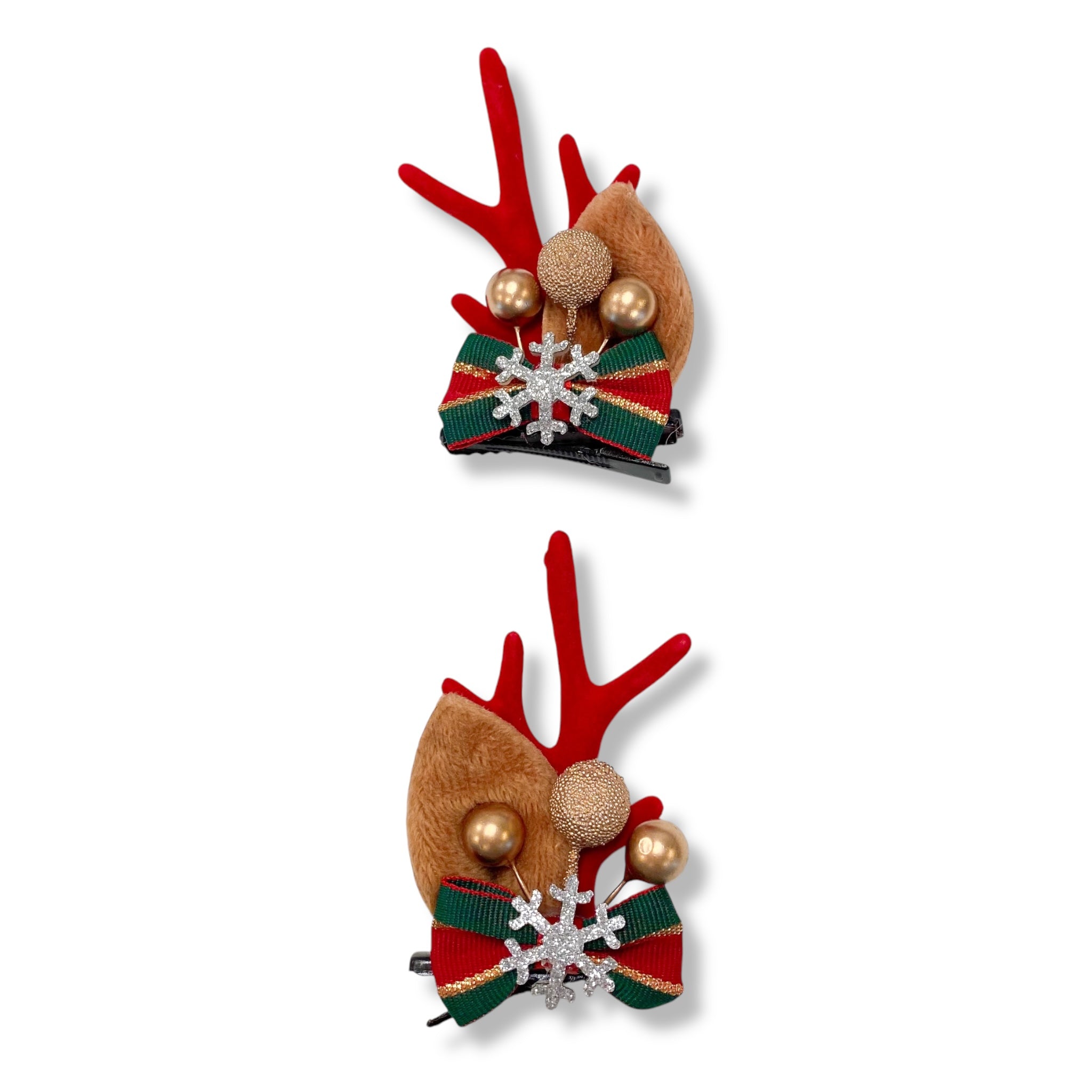 Festive Reindeer Ear Hair Clip - doe a dear