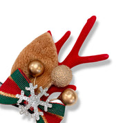 Festive Reindeer Ear Hair Clip - doe a dear
