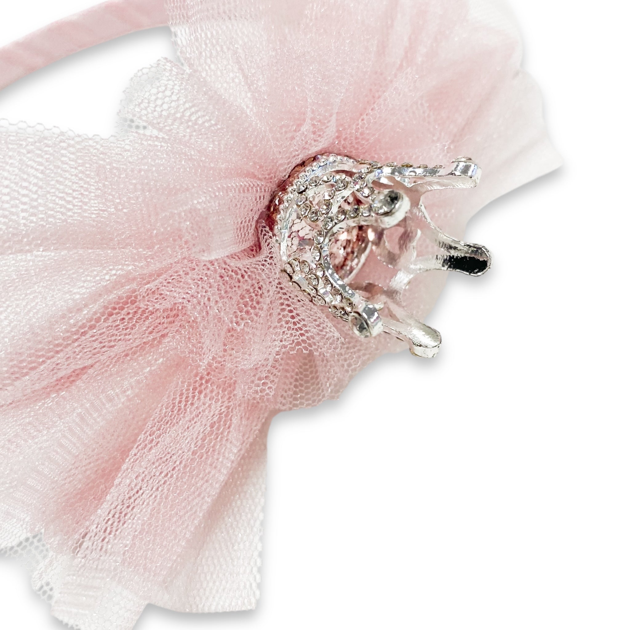 Princess Heart Crown Headband - PINK - doe a dear