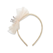 Princess Heart Crown Headband - BEIGE - doe a dear