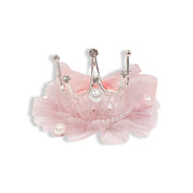 Tiara Mesh Hair Clip -pink - doe a dear