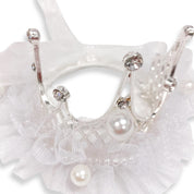 Tiara Mesh Hair Clip -white - doe a dear