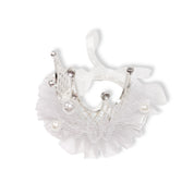 Tiara Mesh Hair Clip -white - doe a dear