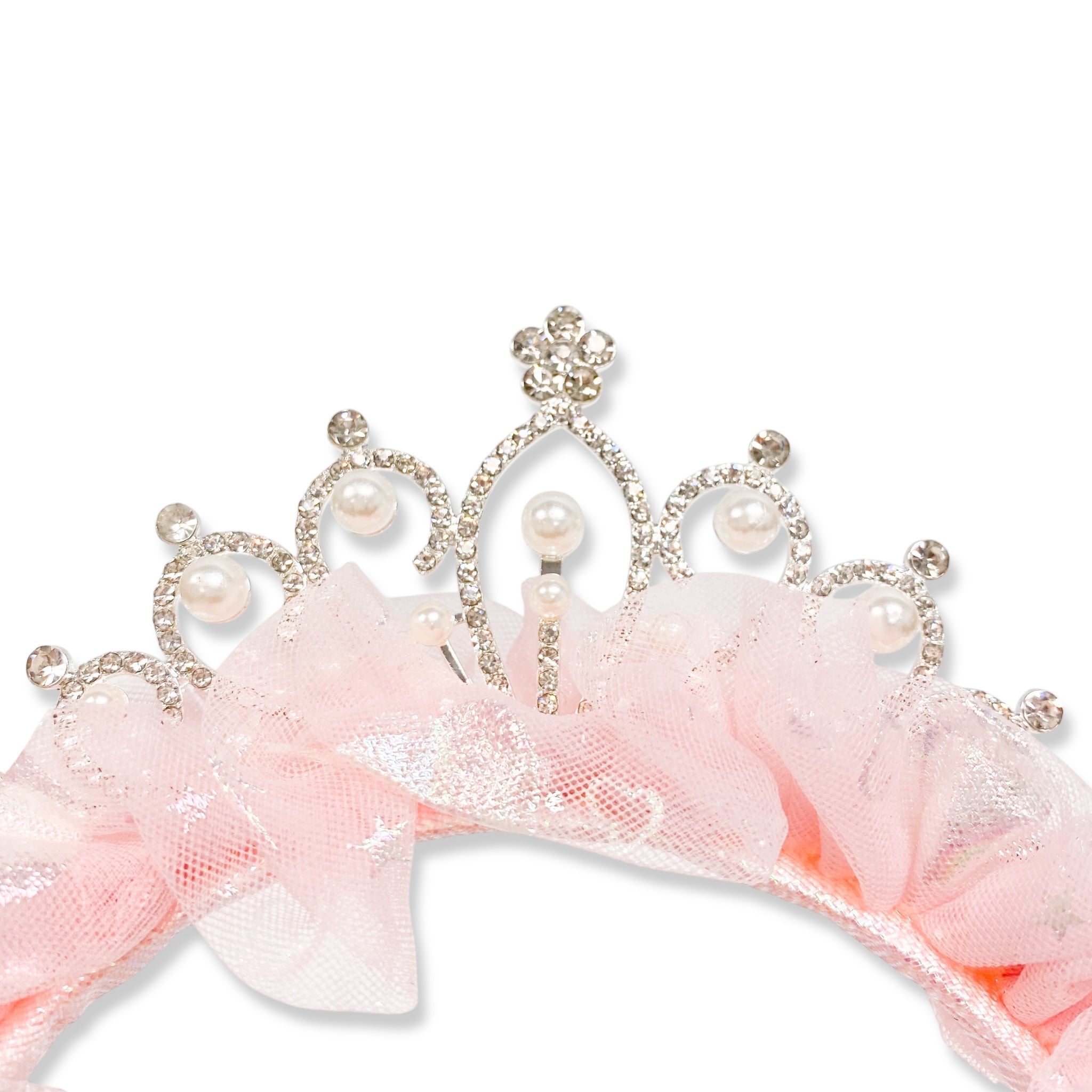 Pearl Princess Headband -pink - doe a dear