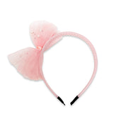 Pearl & Bow headband -pink - doe a dear