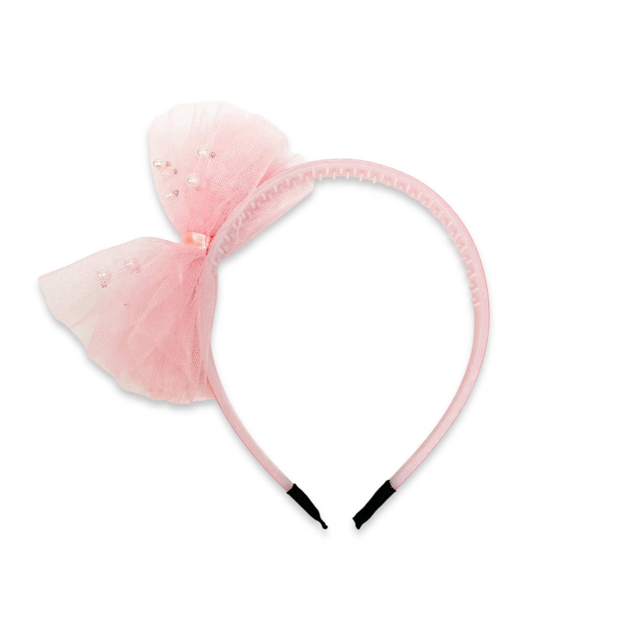 Pearl & Bow headband -pink - doe a dear