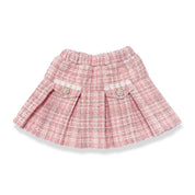 Sparkly Pleated Tweed Skirt - doe a dear
