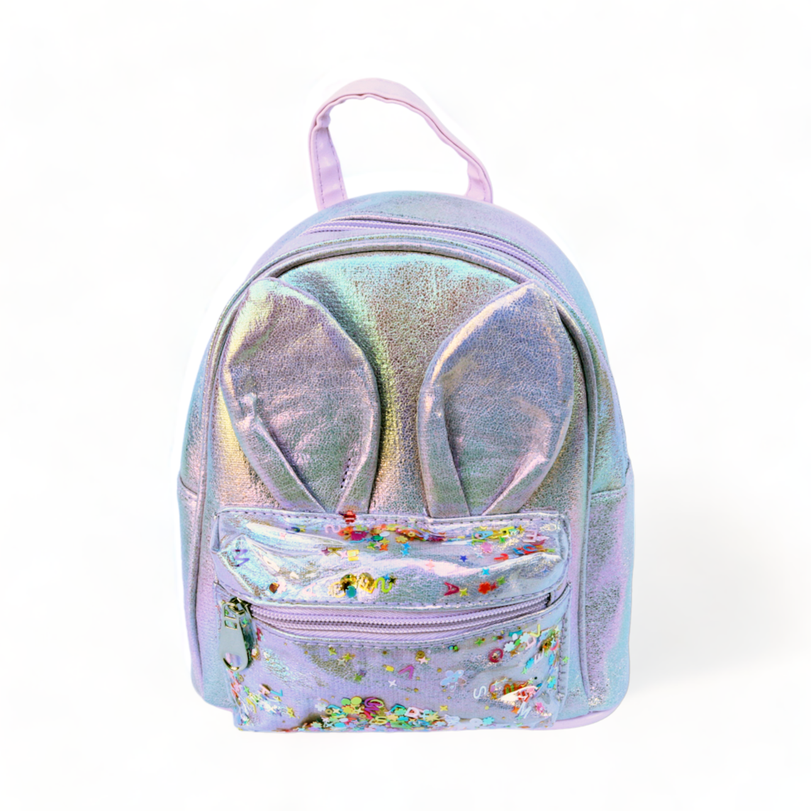 Bunny Iridescent Backpack Lilac