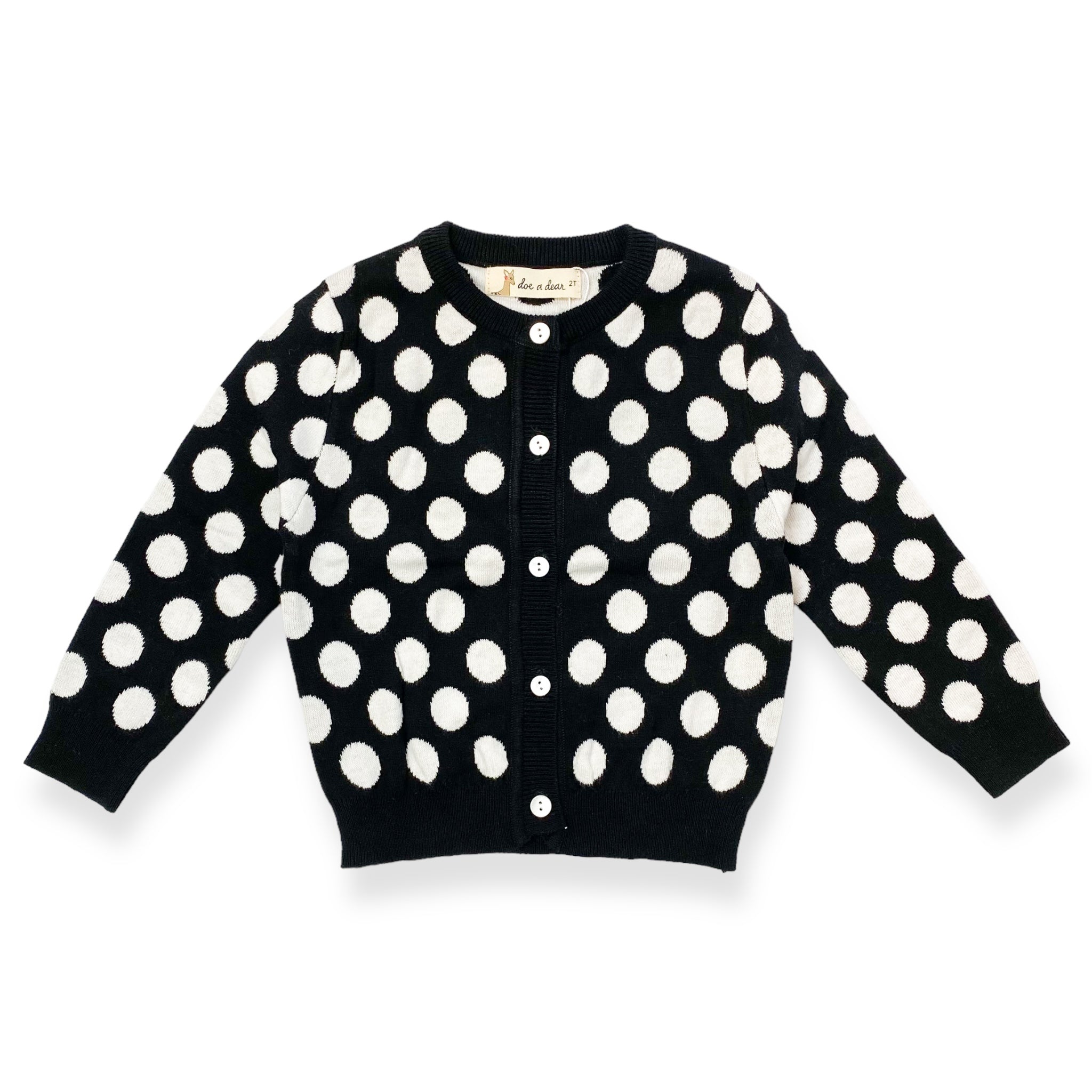 Express shops design studio black polka dot cardigan