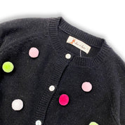 Allover Pom Pom Wooly Cardigan - doe a dear