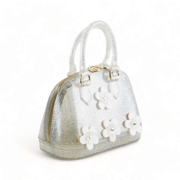 Floral Jelly Bowling Bag in Pink - Tadpoles and Tiddlers