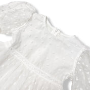 Velvet Heart Mesh Dress White - doe a dear